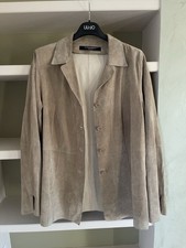 Marina Rinaldi giacca vera pelle donna taglia it 50 beige