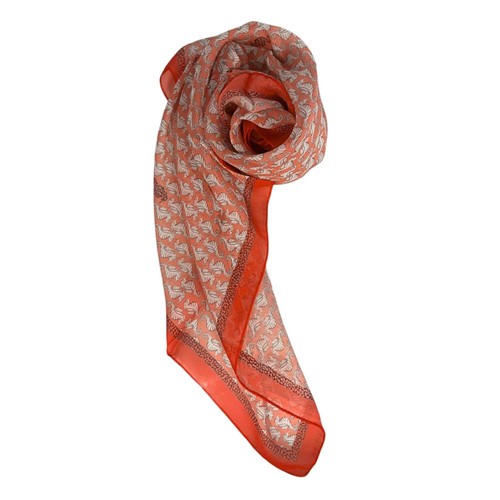 Sciarpa donna seta rossa