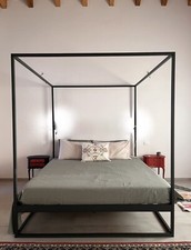 Letto a baldacchino cubo Minimal Moderno