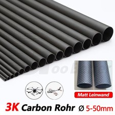 Tubo CFK Ø5-50 mm 3K carbonio