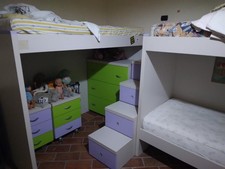 Cameretta ragazzi 3 letti