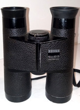 Binocolo vintage guerra fredda Zeiss 10x40 B Germania Ovest con cinturino