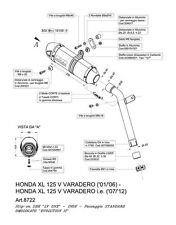 SCARICO LEOVINCE SBK TERMINALE  LV ONE OMOLOGATO HONDA XL 125 V VARADERO