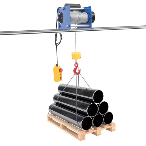 Electric hoist with - with, wired