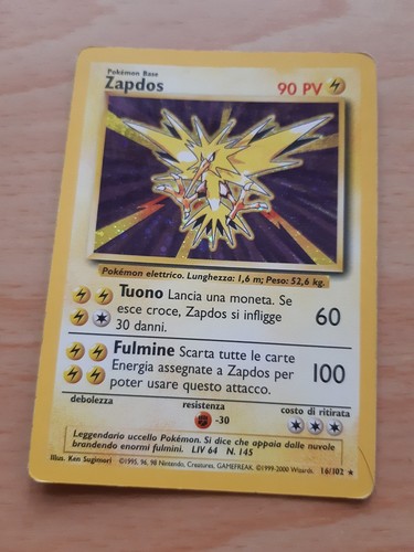 Zapdos carta pokémon - zapdos,