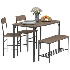 Homcom set tavolo sedie - set, e