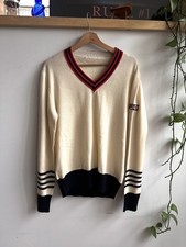 Maglione vintage anni 70/80 Fila BJ Bjorn Borg scollo a V taglia M