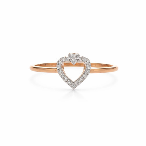 Anello cuore amore 10ct - anello,