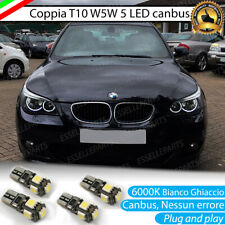 SET LUCI DI POSIZIONE ANGEL EYES LED BMW SERIE 5 E60 E61 CON FARO A PARABOLA
