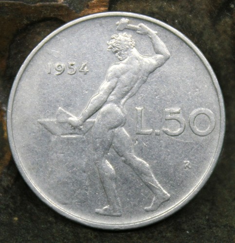 1954r italy lire - italy, 50