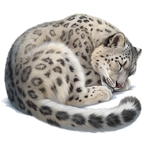 Adesivi leopardo delle - delle, nevi