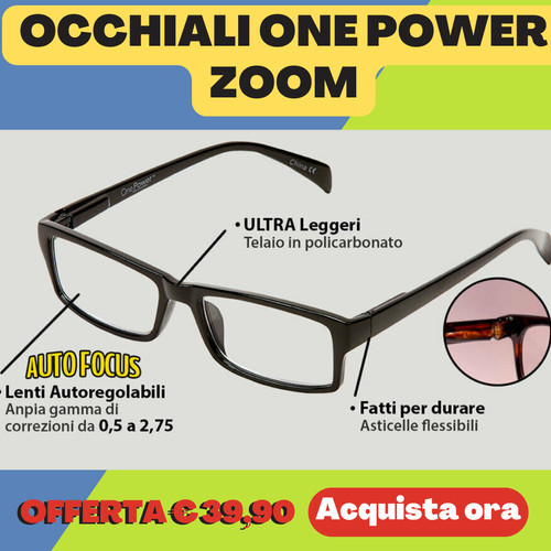 Offerta one power zoom - offerta,