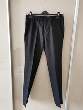 Pantaloni Uomo Hugo Boss colore nero con righine stile gessato ... "mai usati"