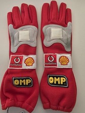 Original Michael Schumacher Racing Gloves. USA GP 2004