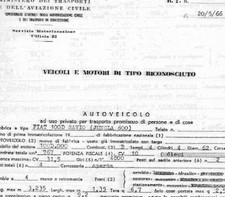Scheda tecnica fiat - scheda, 100d