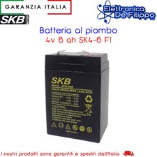 BATTERIA AL PIOMBO SKB 4V 6AH SK4-6 F1