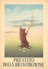 D3124) CARTOLINA PRESTITO RICOSTRUZIONE ILLUSTRATORE KRAYER