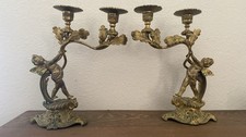 Coppia di antichi candelabri
