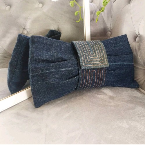 Pochette borsa jeans - borsa, fiocco