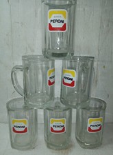 6 BOCCALI IN VETRO DELLA BIRRA PERONI ANNI 60 