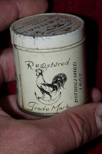 Vecchia latta tabacco per dose