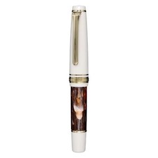 Penna stilografica SAILOR Rencontre Lapin maron marrone bianco pennino MF 14K...