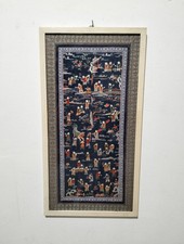 Quadro Asiatico con Ricamo su