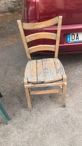 Vecchie sedie legno da - legno,