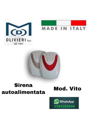 Sirena esterna autoalimentata - sirena,