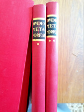 OVIDIO LE METAMORFOSI - 2 vol.  ZANICHELLI 1939 POETI DI ROMA RILEGATO