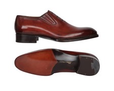 $2650 Santoni Brown Leather