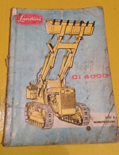 Manuale uso e manutenzione. Trattore Landini C4000.