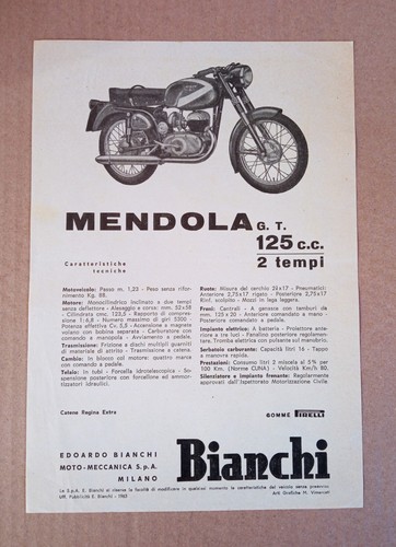 1963 motorcycle bianchi - 1963,