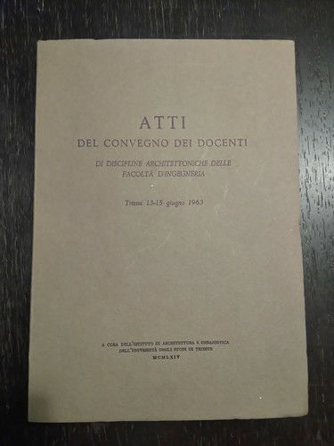 Atti del convegno dei - atti, docenti