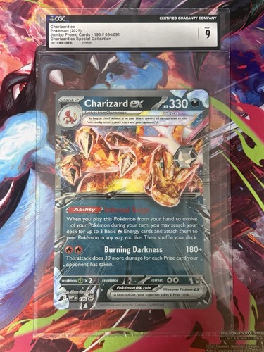 Charizard cgc jumbo promo - charizard,