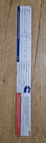 Etichetta dati motore - , vuota