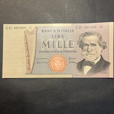 Banca D'Italia Banconota 1000 Lire Mille Giuseppe Verdi II Tipo Anno 1981 qFDS