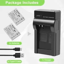 2x 1600mAh NB-5L batteria e