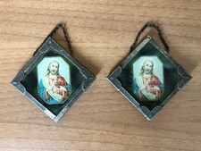 Pair antique sacred prints - pair,
