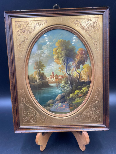 Quadro ovale sul rame