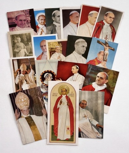 Lotto santini papa paolo - paolo, vi