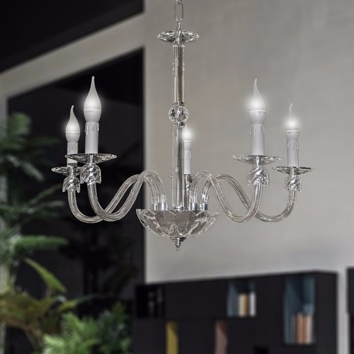 Lampadario cristallo moderno - , 5