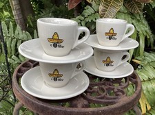 Set 4 tazzine e piattini da