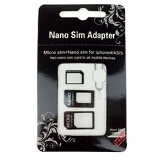 ADATTATORE NANO SIM 4 IN 1