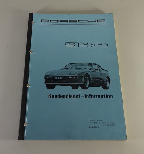 Manuale officina porsche 944 - porsche,