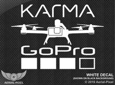 Adesivo decalcomania finestra GoPro Karma drone Hero 5 nero/sessione quadricottero