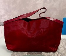 borsa a mano di vera pelle di cavallino