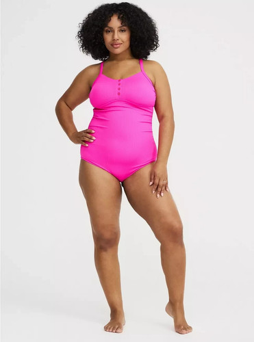 Costume bagno intero rosa - costume,
