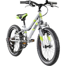 Bicicletta per bambini Galano GA20 18" ragazzo ragazza bicicletta per bambini Galano 7s grigio/verde 22 cm