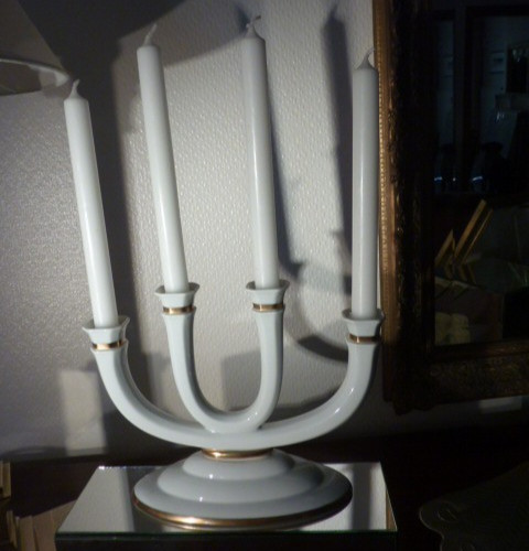 Candelabro porcellana - candelabro,